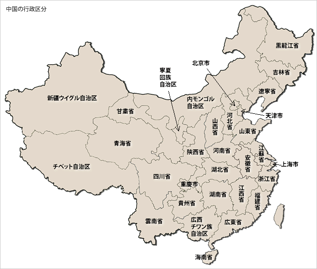 中国の行政区分